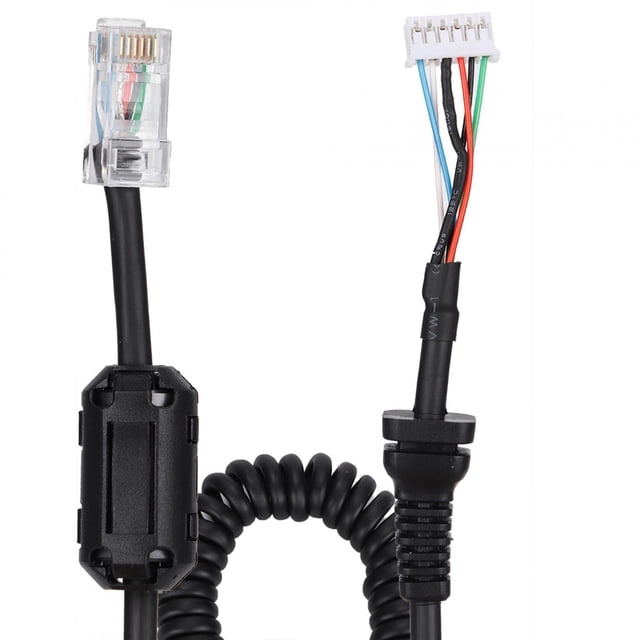 Cable de micrófono de mano ANGGREK 6 Pines Para Walkie Talkie YAESU Car FT-7800
