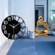 thumbnail image 2 of Reloj decorativo con estatua de pensador abstracto, silencioso, sencillo y redondo, para mesa, sala de estar, estantería de oficina y baño., 2 of 8
