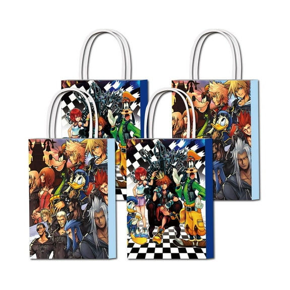 16PCS For Kingdom Theme For Hearts Birthday Party Bags,Party Favor Bags,Birthday Party Decorations With Candy Gift Bags Handles Favor Bags for Birthday Party