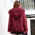thumbnail image 6 of Yigetop Winter Coats for Women Winter Coats for Women Open Front Faux Cardigan Long Sleeve Outwear Shaggy Jacket Faux Fur Jacket Red M, 6 of 9