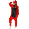 thumbnail image 4 of Dinosaur Cartoon Flannel Pajamas One Piece Fall Winter Homewear Sleepwear, 4 of 7