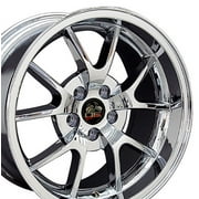 18x10 Wheel Fits Ford® Mustang® - FR500 Style Chrome Rim- REAR ONLY