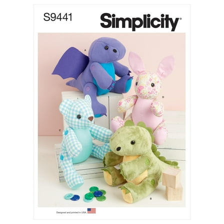 Simplicity Sewing Pattern 9441 Toys OS (One Size)