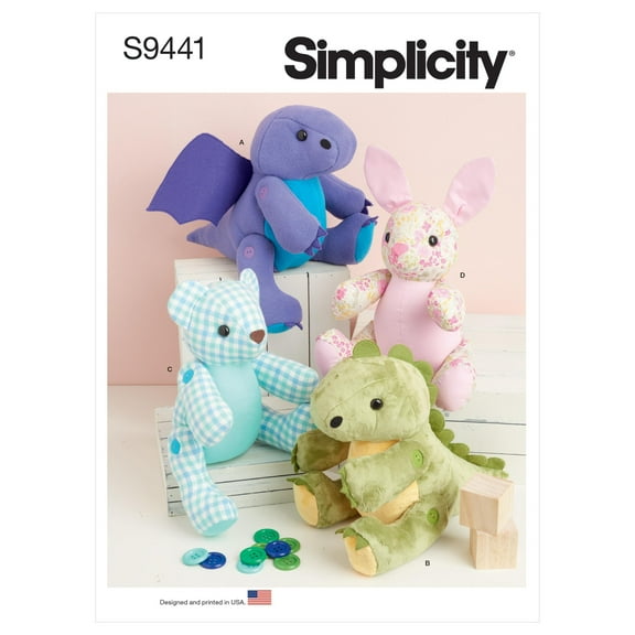 Simplicity Sewing Pattern 9441 Toys OS (One Size)
