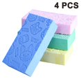 thumbnail image 3 of 4 Pieces Bathing Sponge Shower Sponge Exfoliating Bathing Sponge, 3 of 5