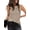Khaki, variant on COCCKO Tank Top for Women 2026 Summer High Neck Sleeveless Striped Shirt Button Hollow Back Fitted Knit Camisole Tops