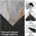 thumbnail image 3 of Gray Marble Orange Line Pattern Kitchen Rugs Sets Of 3,Kitchen Runner Rugs Non Skid Washable,Decorative Kitchen Floor Mats for Kitchen,Sink,Laundry,17"x30"+ 17"x47" + 17"x59", 3 of 6