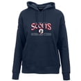 thumbnail image 2 of Women's Levelwear Navy Kansas City Scouts Retro Adorn Spellout Pullover Hoodie, 2 of 3