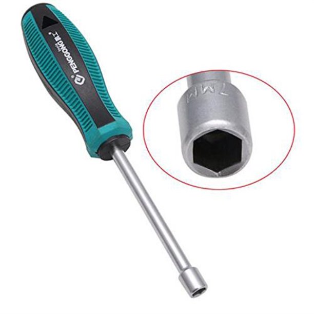 511mm socket driver hex nut key wrench screwdriver nutdriver hand tool (7mm)