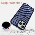 thumbnail image 4 of Compatible with iPhone 14 Pro Max Case 6.7 Inch, Cute 3D Design Planting Water Ripple Case, Bling Sparkle Case for Women Girls, Soft Silicone Shockproof Camera Protective Back Cover-Blue, 4 of 15