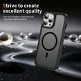 thumbnail image 4 of Dteck for iPhone 13 Pro Max Case with Magnetic, Compatible with MagSafe, Military Drop Protection Slim Translucent Matte Shockproof with Anti-Fingerprint Phone Case,Black, 4 of 8