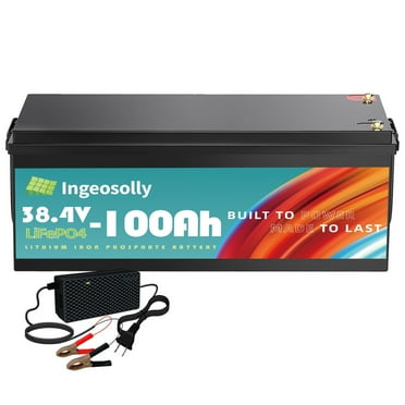 36V 100Ah LiFePO4 Battery,200A BMS,10 Yrs Lifespan,Lithium Battery for RV,Golf Cart,Solar,Trolling Motor,Marine