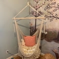thumbnail image 4 of Coofit Hammock Chair Rope Tassels Creative Bohemia Hammock Swing Chair Macrame Swing, 4 of 6