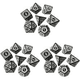 thumbnail image 1 of Juego 7 Dados Poliédricos Numéricos Acrílicos para Reunión Familiar () Blanco, 1 of 4