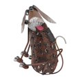 thumbnail image 1 of Dog Statue Iron Retro Waterproof Vivid Shape Garden Decoration with Solar Powered LED Light for Courtyard, 1 of 5
