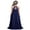 Navy Blue, variant on iiniim Kids Girls Halter Neck Chiffon Long Party Junior Wedding Evening Prom Maxi Gown Dress