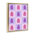 thumbnail image 2 of Stupell Industries Contemporary Pink & Lilac Candy Bears Gold Floating Frame Canvas Art, 25 x 31, by LISH Creative, 2 of 8