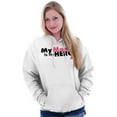 thumbnail image 5 of My Mom My Hero Breast Cancer Ribbon Hoodie Sweatshirt Women Men Brisco Brands M, 5 of 6