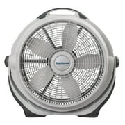 Lasko Wind Machine 20 Pivoting Floor Fan with 3 Speeds, Gray, A20301