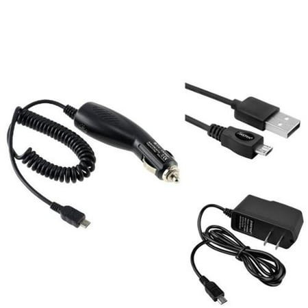 Solar Charger Laptop Insten Car and AC Wall Charger and 6' Charging Cable For Samsung Galaxy J3 luna J7 sky pro Coolpad Canvas Defiant LG Stylo 3 K20 Plus ZTE Majesty Pro Maven 3 Huawei Ascend XT2 XT ()