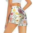 thumbnail image 3 of Goofa Autumn Garden Printed Women 2 in 1 Running Shorts,Quick Dry Athletic Workout Shorts,High Waisted Athletic Shorts with Liner Pockets-XX-Large, 3 of 9