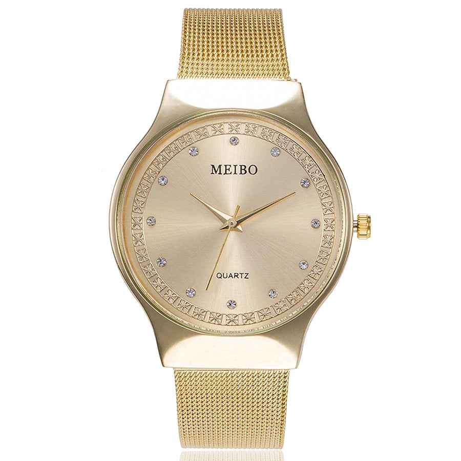 jovati MEIBO Womens Casual Quartz Stainless Steel Newv Strap Watch Analog Wrist Watch Walmart