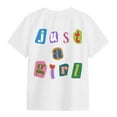 thumbnail image 5 of JUMEYU Girls Tee Shirts Flower Girl Shirt Toddler Girls Tshirt Kids Little Girls Short Sleeve Party Tee Tops 3T 4T (White,3-4 Years), 5 of 6
