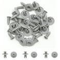 thumbnail image 2 of Unique Bargains 20Pcs Gray Car Plastic Rivets Weatherstrip Forming Fender Fastener Clip 8mm, 2 of 2