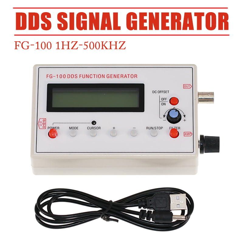 Square Wave DIY HOT DDS Function Signal Generator Module FG-100 1HZ-500KHz Sine 