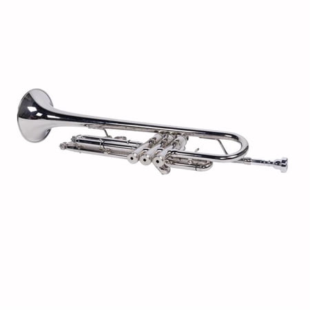 Fithood Nickelplated Drop B Adjustable Trumpet Gloves Set Silver