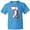 Pacific Blue, variant on Inktastic Baseball Seventh Birthday Seven Years Old Youth T-Shirt