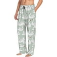 thumbnail image 6 of Pofeuu White Birds Print Men's Pajama Pants, Soft Lounge Pajama Pants with big pockets for Men Plaid Pj Bottoms-X-Large, 6 of 6
