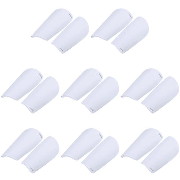 1 Par Mallas Fútbol Escudo Antideslizante Protector Espinilleras para () Blanco