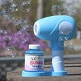 thumbnail image 2 of Sèche-Cheveux en Forme de Machine à Bulles Automatique, Souffleur de Bulles Rechargeable, 800+ Bulles par Minute, Jouet d'Extérieur pour Enfants, Solution à Bulles Incluse (Bleu), 2 of 7