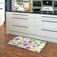 thumbnail image 5 of Coolnut Mardi Gras Kitchen Rug, 39"x20" Anti Fatigue Non-Slip Bath Rug, Entryways Runner Comfort Mat for Kitchen Washroom Bedroom, 5 of 7