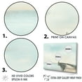 thumbnail image 3 of Designart "Minimalistic Horizon Featuring The Coastal Pier I" Coastal Pier Floater Framed Canvas Art Print, 3 of 5