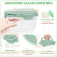thumbnail image 6 of JSLOVE Leakproof Bento Salad Container - BPA-Free,58oz Large Size for Meal Prep, Work, and School-Green, 6 of 6