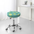 thumbnail image 5 of green Cute Lemon Yellow Round Bar Stool Seat Covers, Elastic Round Chair Cover Stool Seat Slipcover Bar Stool Cushions Round Pad for 12-14 inch, 5 of 5