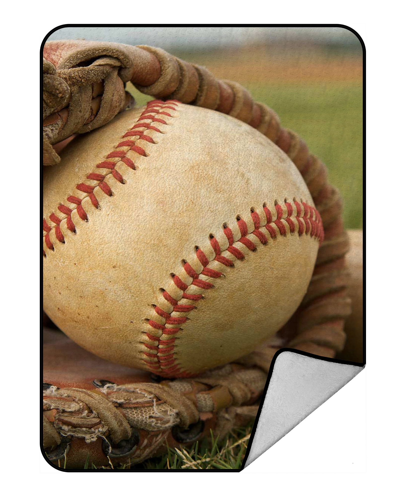 baseball fleece blanket