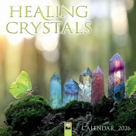Healing Crystals Wall Calendar 2026 (Art Calendar), (Paperback)