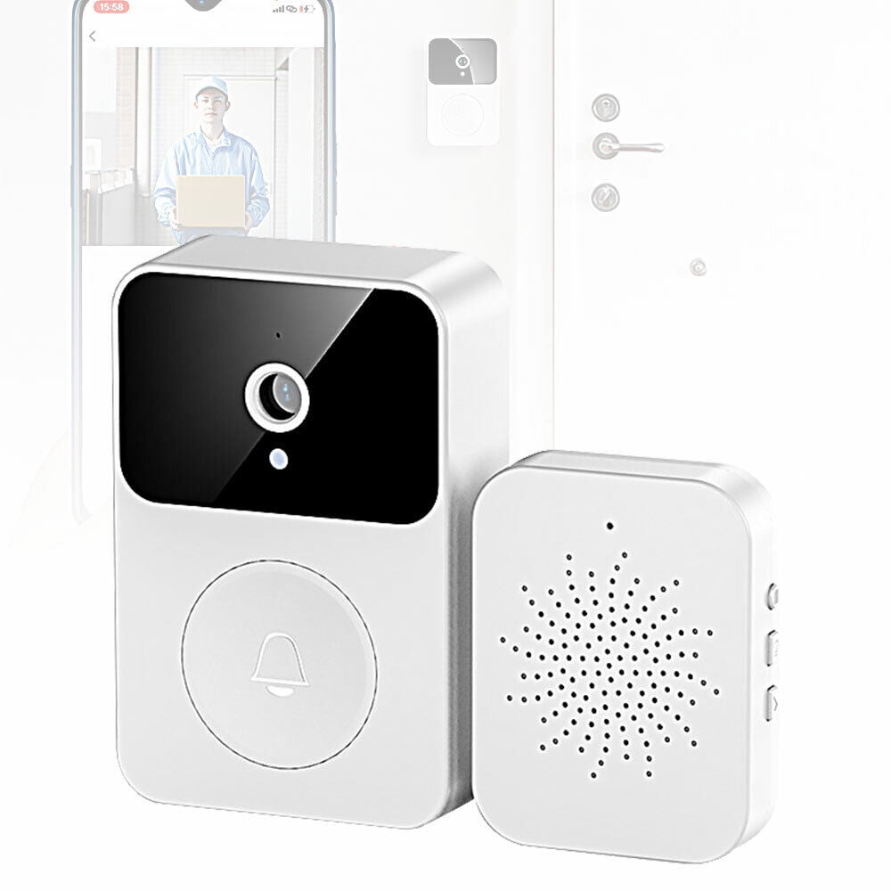 Smart Wireless Video Ring Doorbell Intercom WiFi Camera Door Bell Home Security, 2-Way Audio, Night Vision