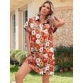 thumbnail image 3 of Zeagoo Womens Summer Shirt Dress Short Sleeve Floral Shift Dress Casual Loose Flowy Beach Sundress with Pockets, 3 of 6