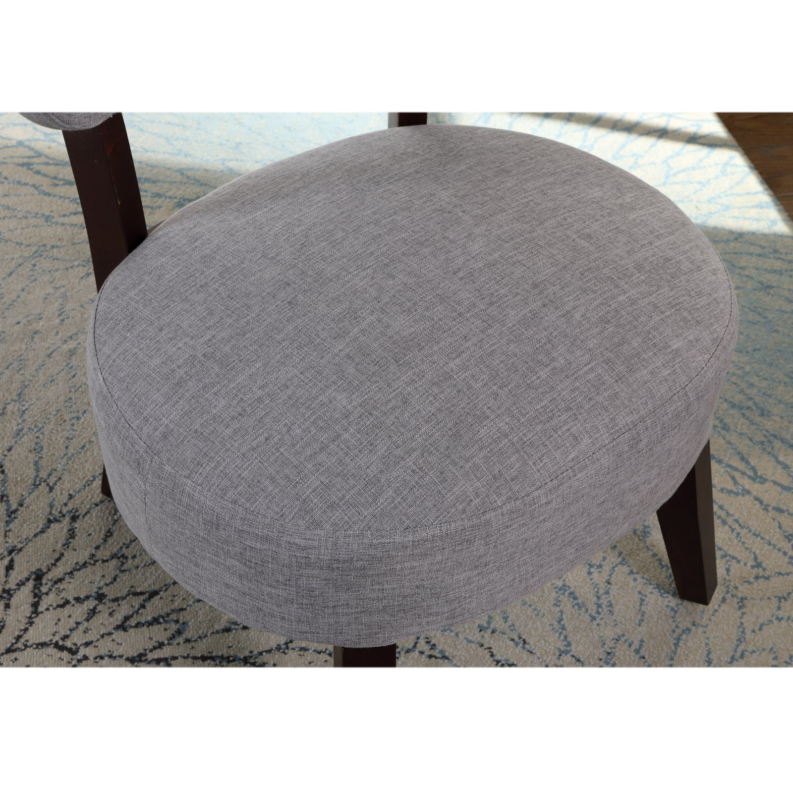 Round Seat Accent Chair, Taupe