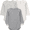 Gray, variant on Baby Boy Bodysuits, 3-Pack, Sizes Preemie-18 Months