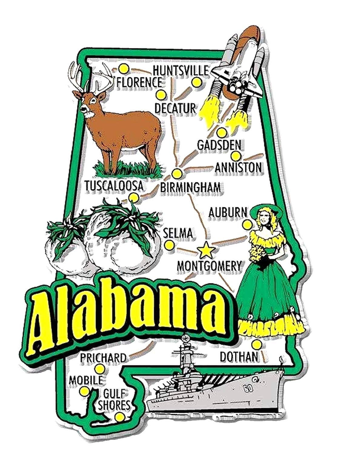 Greetings from Tuscaloosa Alabama FRIDGE MAGNET travel souvenir 