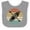 Heather and White, variant on Inktastic Kayaking Retro Kayak Boating Boys or Girls Baby Bib