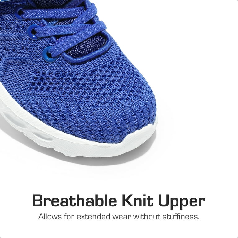DREAM PAIRS Kids Boys Girls Fashion Sneakers Running Shoes Knit Athletic Shoes KD18001K Royal Blue Green Size 13 Little Kid