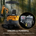 thumbnail image 2 of MS15PRO 1.5 Tons Crawler Mini Excavator with Bucket Mechanical Thumb Clip Hydraulic Pilot Control 13.5 HP B&S Engine Trencher Digger for Factory Garden Farms, 2 of 8