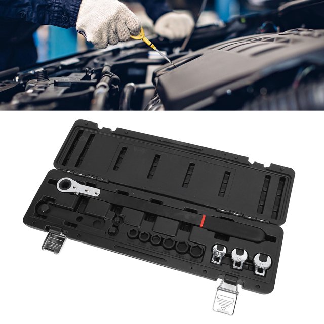 Ratcheting Serpentine Belt Tool, Effortless Serpentine Belt Removal Installation Tool Set Flexible Use for Car Repair