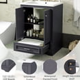 thumbnail image 3 of Blue Gray Color - Versatile Storage Solutions - Bathroom Use - Sturdy and Tidy Space, 3 of 7